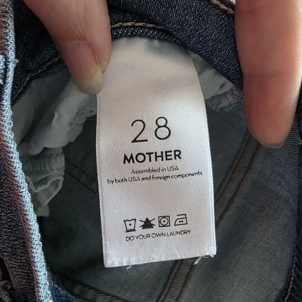51) MOTHER The Insider Crop Step Fray Sz. 28 - Picture 6 of 10
